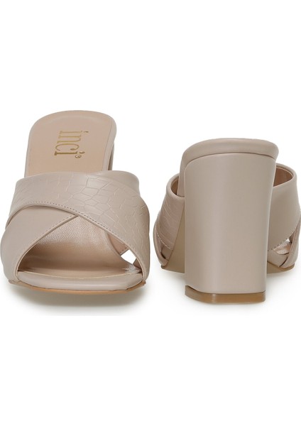 Incı Berthe.k 3fx Krem Kadın Topuklu Terlik indirimleri