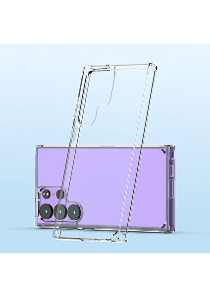 Samsung Galaxy S23 Ultra Kılıf Ultra Korumalı Şeffaf Coss Silikon