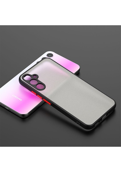 Samsung Galaxy A54 Kılıf Renkli Kenarlı Arkası Buzlu Kamera Korumalı Hux Kapak modelleri