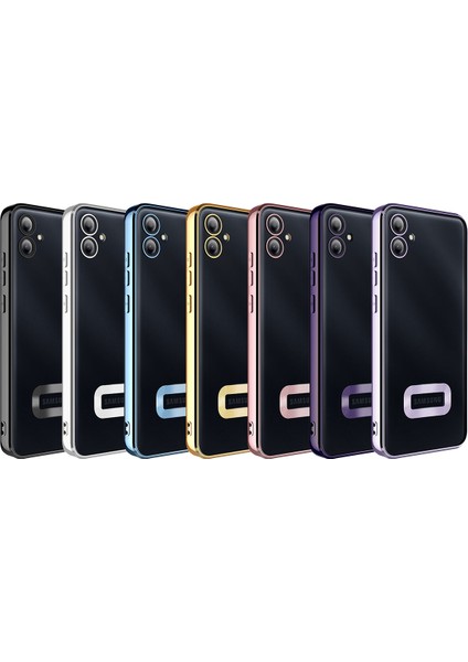 Xiaomi Poco X5 Kılıf Renkli Kenarlı Parlak Logo Açık Şeffaf Omega Silikon