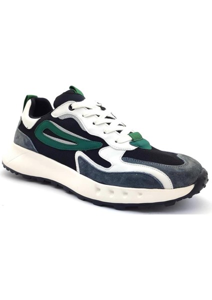 638-1 Hafif Taban Erkek Sneaker Ayakkabı-Siyah