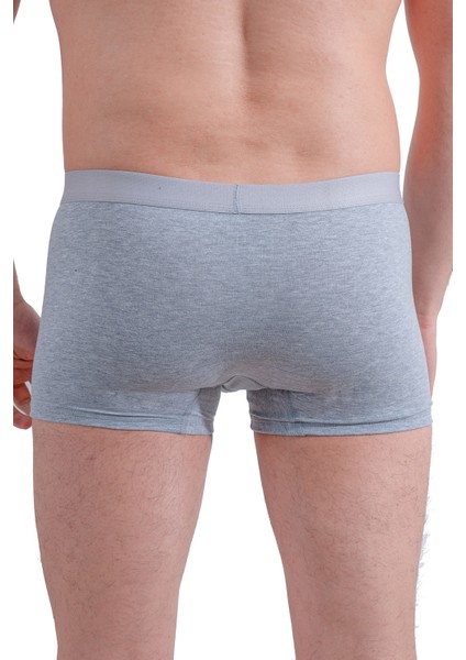 Yeap! Underwear 2 Li Gri Penye Pamuklu Likralı Düz Erkek Boxer Mükemmel Uyum Mükemmel Kalite Ye1 fiyatları