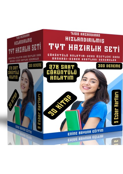 Enine Boyuna Eğitim %100 Kazandıran Hızlandırılmış TYT Hazırlık Seti