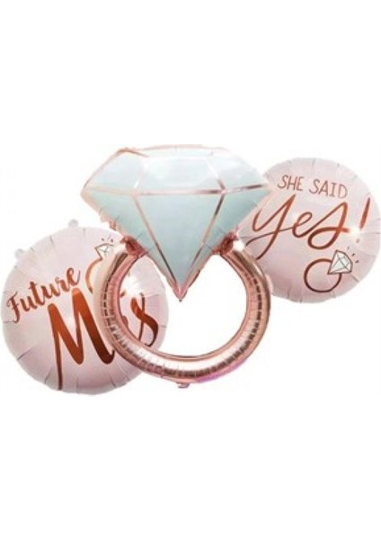 Yüzük 3 Lü Folyo Balon