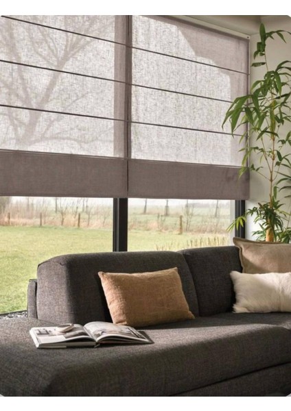 Katlamalı Gri Tül Perde 140x200 cm – Isı ve Işık Kontrolü, Modern ve Şık Düz Desenli Tasarım