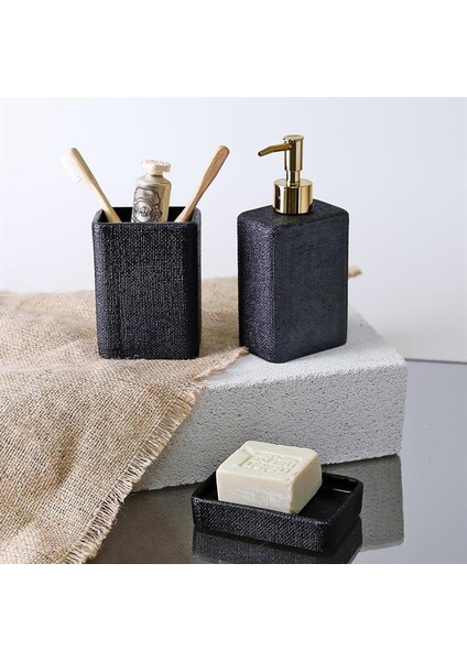 Linen Sıvı Sabunluk Siyah modelleri