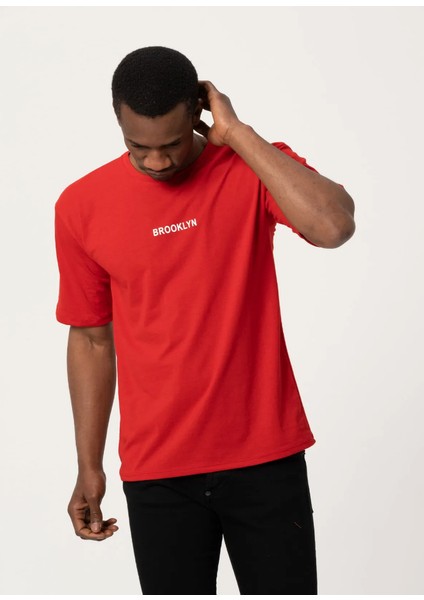 Leone Koleksiyon  Brooklyn Baskılı Oversize T-Shirt