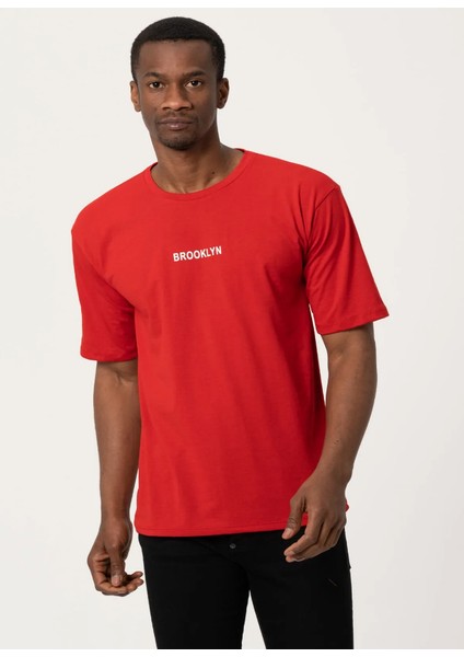 Leone Koleksiyon  Brooklyn Baskılı Oversize T-Shirt