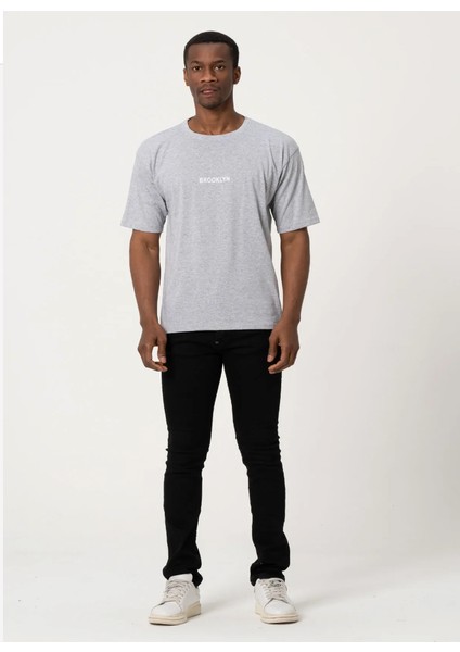 Brooklyn Baskılı Oversize T-Shirt modelleri