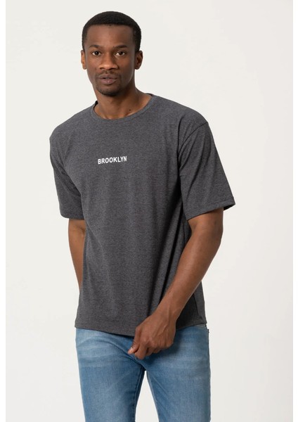 Leone Koleksiyon  Brooklyn Baskılı Oversize T-Shirt