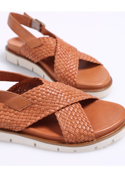 Deri Taba Kadın Sandalet 1107 indirimleri