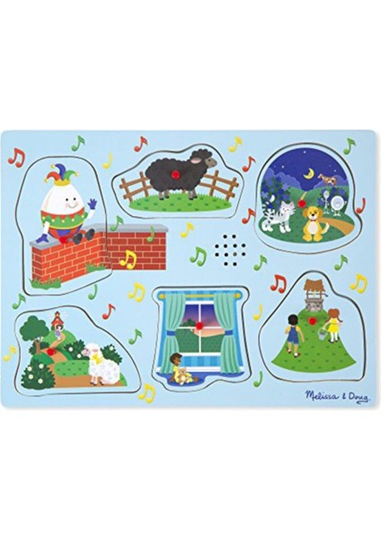 Melissa & Doug Ahşap Sesli Yapboz Ingilizce Çocuk Şarkıları 2