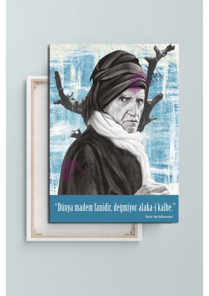 Saidi Nursi Risalei Nur Sözler Islami Dini Hat Kanvas Tablo
