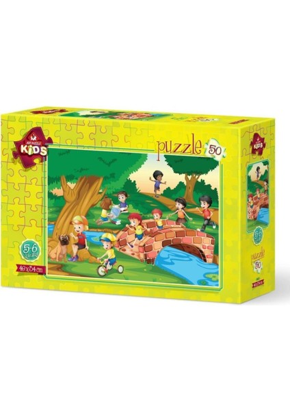 Art Çocuk Puzzle Kovalamaca 50 Parça Puzzle