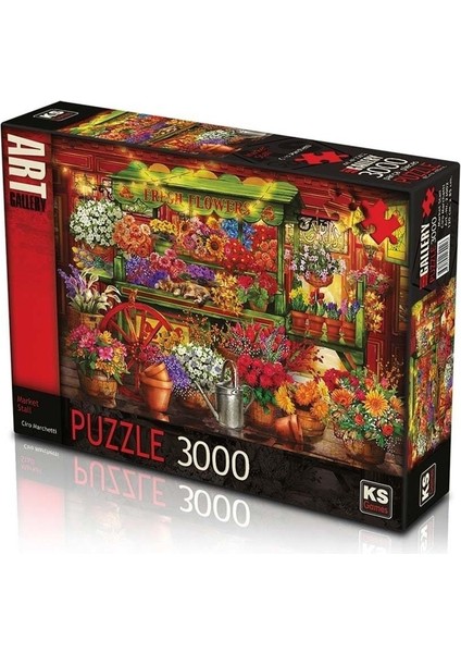 Ks Market Stall 3000 Parça Puzzle