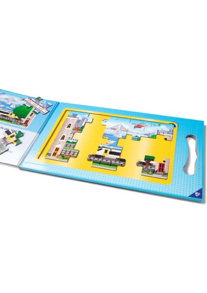 Melissa & Doug Mıknatıslı 2 Adet 15 Parçalı Yapboz Seti - Araçlar