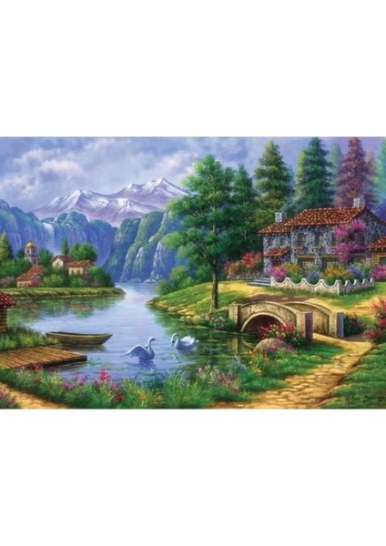 Puzzle 1500 Parça Göl Köy 5371 fiyatları