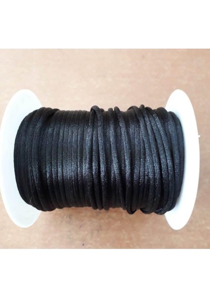 Saten-Floş Ip (Sıçan Kuyruğu) Kalınlığı 2 Mm. Renk Siyah 10 Metre Sıçan Kuyruğu modelleri