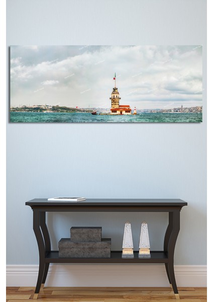 Kulesi Istanbul Şehir Manzara Tablosu