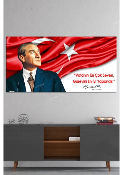 Atatürk Makam Panosu Tablosu Kanvas Tablo Resmi Kurumlar Okullar