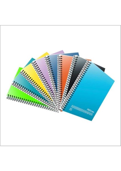 Fresco (5'li Paket) A4 96 Yaprak 5 Kareli Plastik Kapak Defter