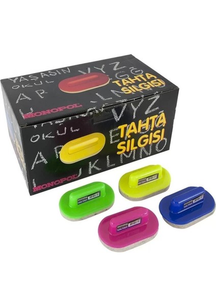 Tahta Silgisi - Yıldızlar Plastik Saplı Tahta Silgisi T.s