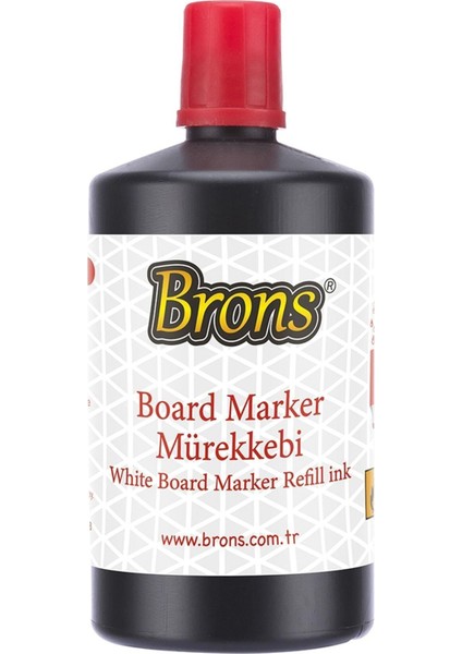 Beyaz Tahta Kalem Mürekkebi 250 ml Kırmızı Tx