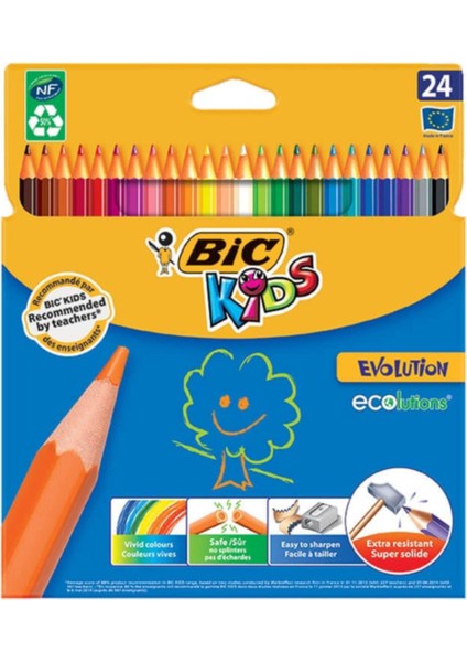 Bic Evolutıon Kuruboya 24LÜ