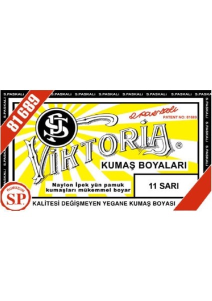 Kumaş Boyası Sarı