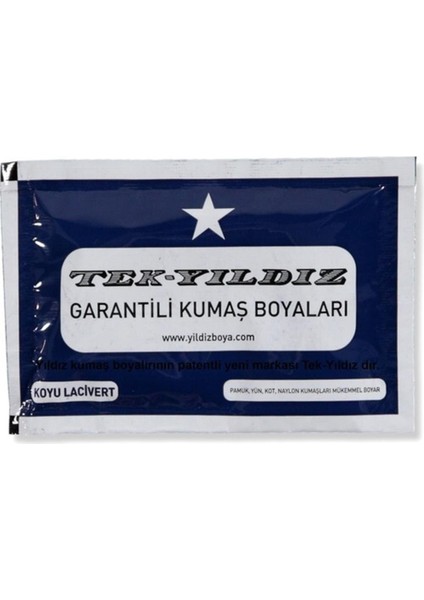 Tek Yıldız Tek Yıldız Kumaş Boyası Koyu Lacivert