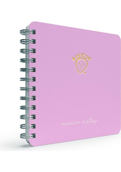 Micro Notes Spiralli Sert Kapak Not Defteri 16X16CM 100 Yaprak Çizgili (3 Lü Paket) 5995