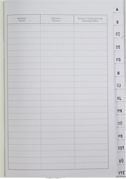 Türkçe Kelime Defteri