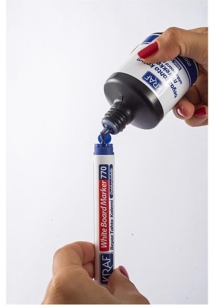 Mavi Doldurulabilir Beyaz Tahta Kalemi 12'li indirimleri