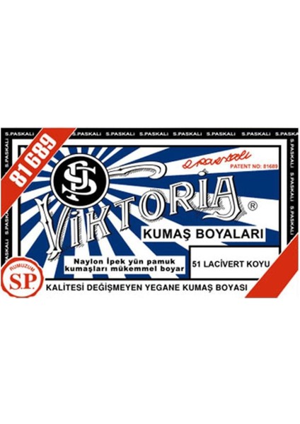 Kumaş Boyası Koyu Lacivert (Adet) Viktoria