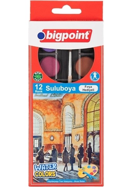 Suluboya 12 Renk Küçük Boy