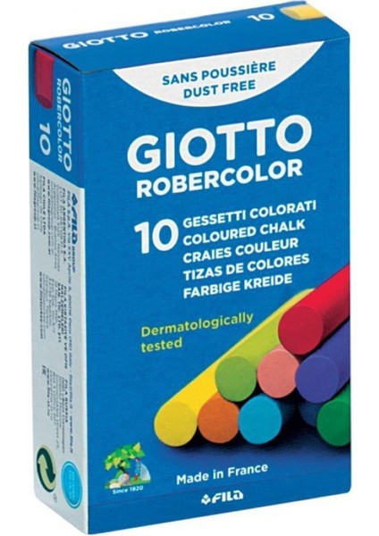 Robercolor Tebeşir Karışık Renkli 10`lu Kutu