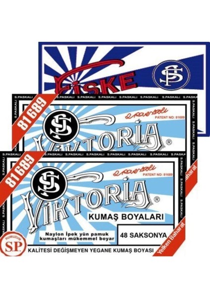 Saksonya 2pk+Fiske Sabitleme 1pk Kumaş Boyası