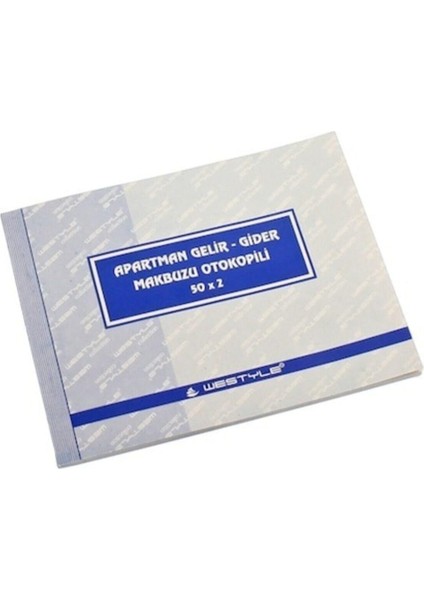 Apartman Gelir Gider Makbuzu Otokopili 50X2 Nusha 6 Lı