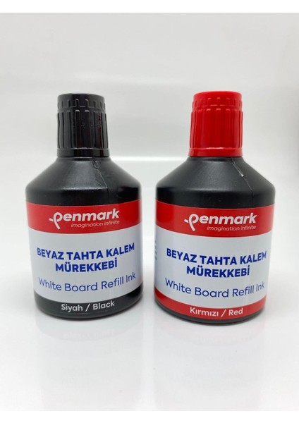 Beyaz Tahta Kalem Mürekkebi Kırmızı & Siyah 100 cc