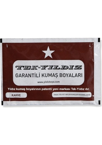 Tek Yıldız Tek Yıldız Kumaş Boyası Kahverengi