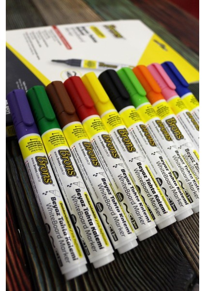 Doldurulabilir Beyaz Tahta Kalemi 10 Lu Set BR-9511 fiyatları