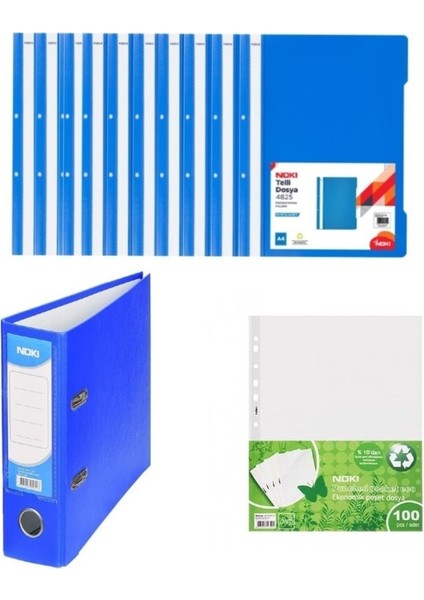 Eco Ofis Seti Geniş Klasör + Telli Dosya 10'lu + Poşet Dosya 100'LÜ