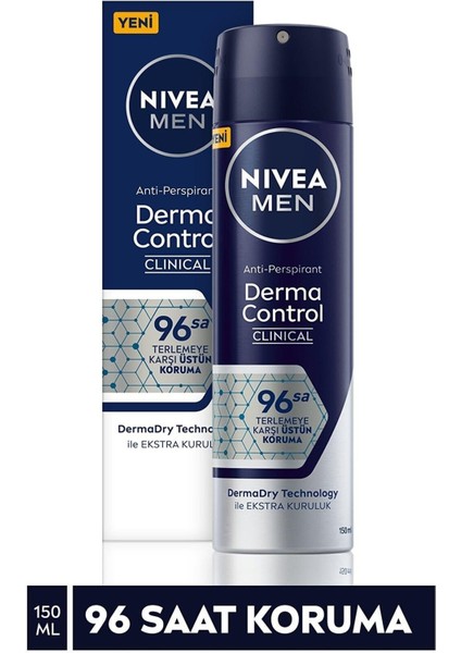 Men Derma Control Clinical Erkek Sprey Deodorant 150 ml 96 Saat Üstün Koruma X2 Adet fiyatları