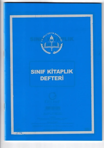 Sınıf Kitaplık Defteri Defteri 40 Yaprak Plastik Kapak