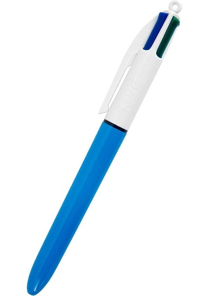 4 Renk Medium Mavi Gövde Çoklu Tükenmez Kalem Bic Medium Mavi Çoklu Tükenmez