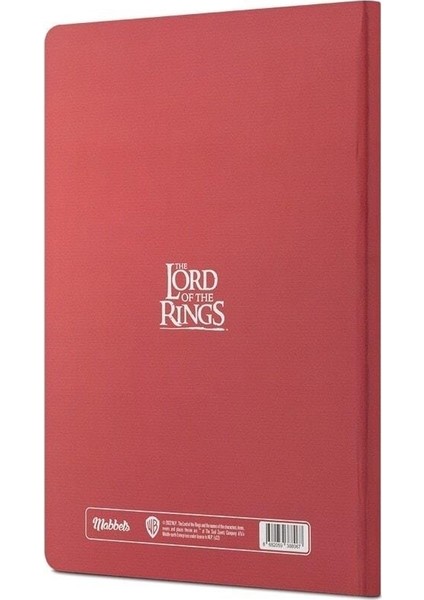 The Lord Of The Rings Door Sert Kapak Butik Defter Kırmızı Çizgisiz