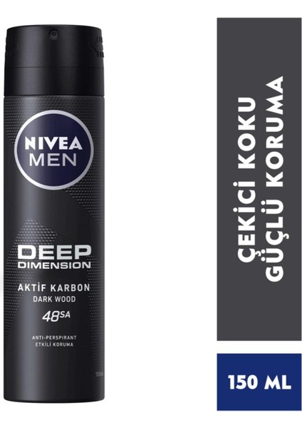 Men Deep Aktif Karbon Dedarant 150 ml x 6 Adet fiyatları