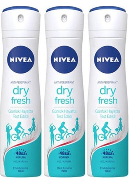 Dry Fresh 150 ml Deodorant x 3