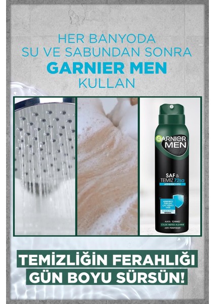 2'li Men Saf ve Temiz Sprey Erkek Deodorant Seti modelleri