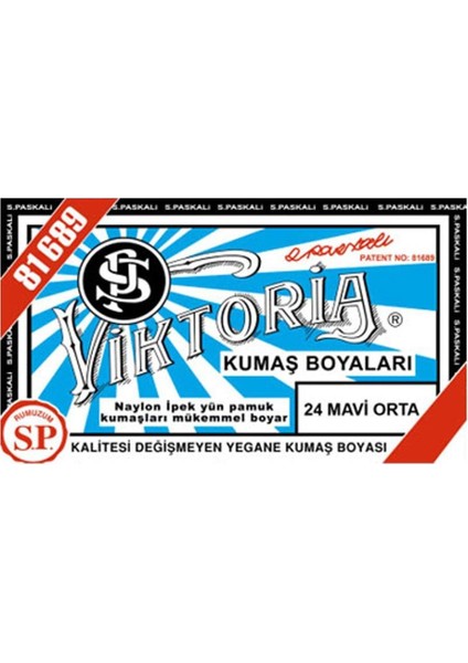 Kumaş Boyası Orta Mavi (Adet) Viktoria